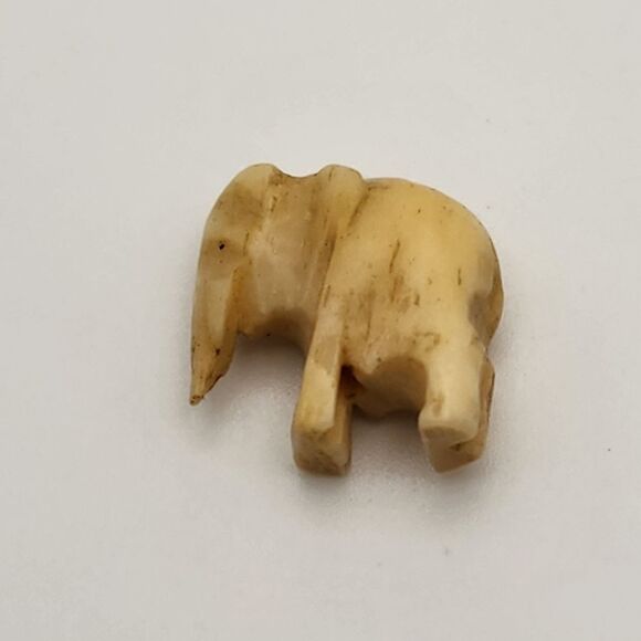 Vintage Carved Bone Elephant Bead - Picture 1 of 5